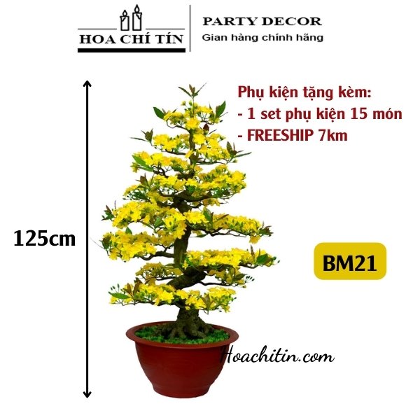 Cây Mai Bonsai Giả 125cm mẫu BM21