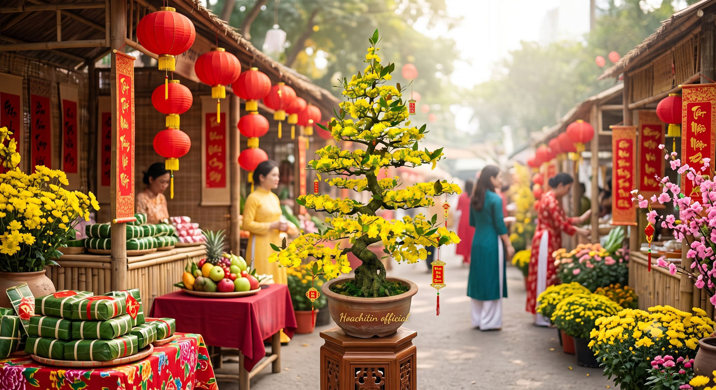 Cây Mai Bonsai Như Thật Lắp Ráp Tiện Lợi Vượt Biên Giới Đón Tết Xa Xứ