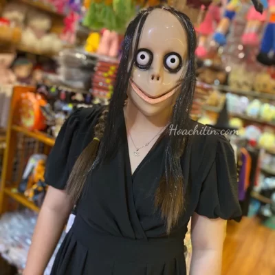 Mặt nạ kinh dị Death Game Momo hoá trang Halloween