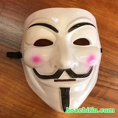 Mặt Nạ Hacker Trắng