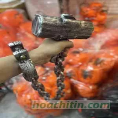 Búa vuông xích tay xi bạc 96cm