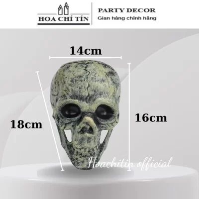 Đầu Lâu Sọ Người há miệng 18cm