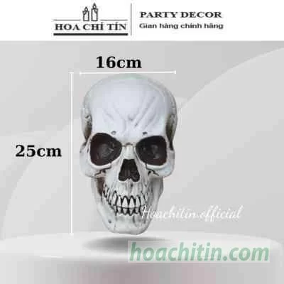 Đầu lâu xương sọ nhựa lớn 25cm
