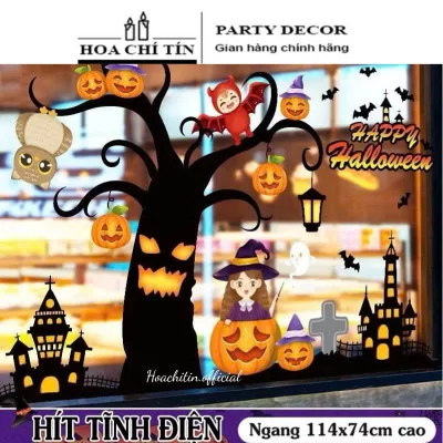 Decal Halloween hít Cây Ma 114x74cm