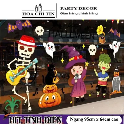 Decal Halloween hít ca hát 95x64cm