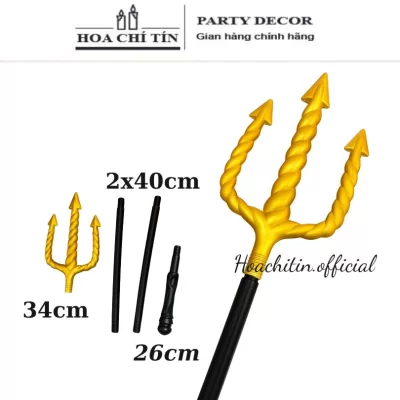 Vũ khí Halloween Đinh 3 xoắn Poseiden Thần biển cả 1m4