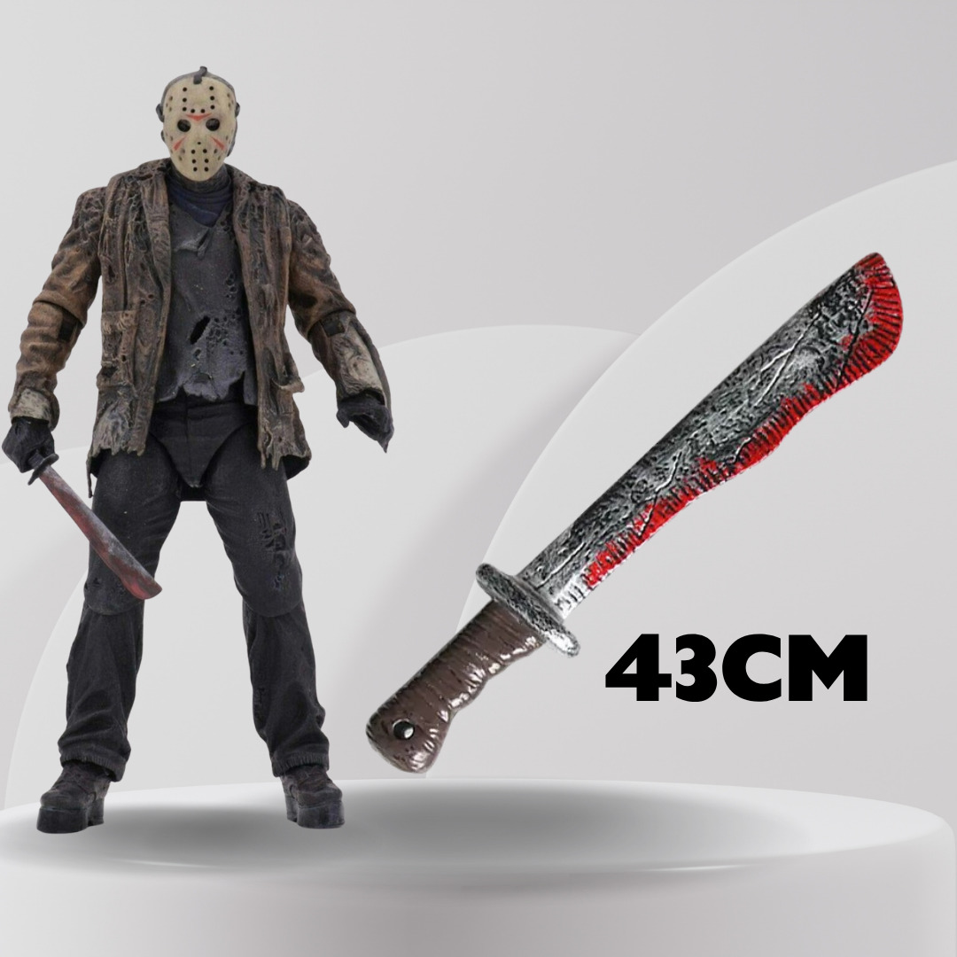 Vũ khí dao jason voorhees hóa trang halloween 43cm Vũ khí dao jason voorhees hóa trang halloween 43cm