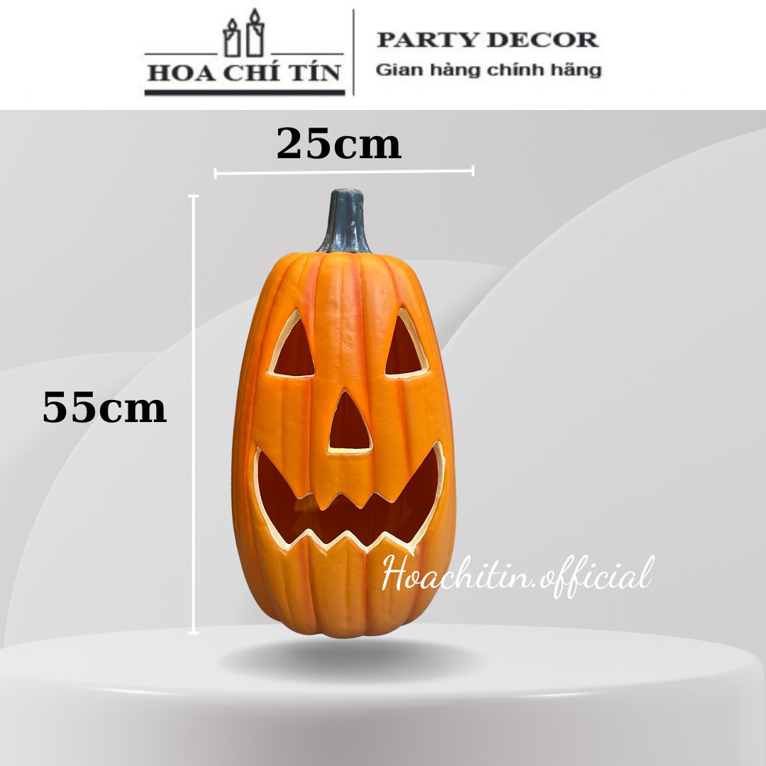 Trái bí Ngô Nhựa đèn Led 55cm Trái bí Ngô Nhựa đèn Led 55cm