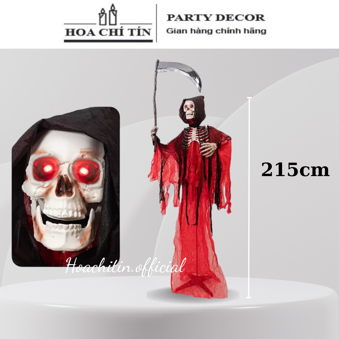 Thần chết đứng cử động miệng sáng đèn 2m15 Thần chết đứng cử động miệng sáng đèn 2m15