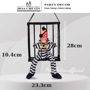 Thần chết áo tù nhân lồng giam 28cm