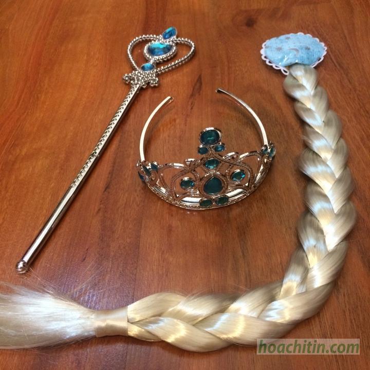 Vương Miện kèm Gậy và Tóc Giả Elsa - Hình 1