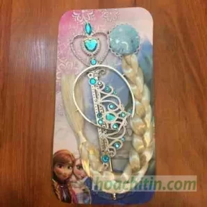 Vương Miện kèm Gậy và Tóc Giả Elsa