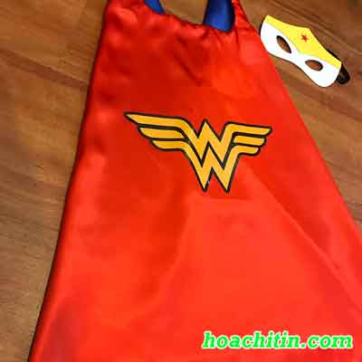 Áo Choàng và Mặt Nạ Nữ Đội Trưởng Marvel Size S - Hình 1