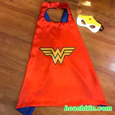 Áo Choàng và Mặt Nạ Nữ Đội Trưởng Marvel Size S