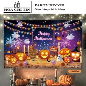 Background Trang Trí Halloween Bí Ngô 1m1 x 1m8