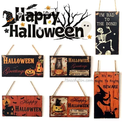 Bảng Treo Cửa Halloween