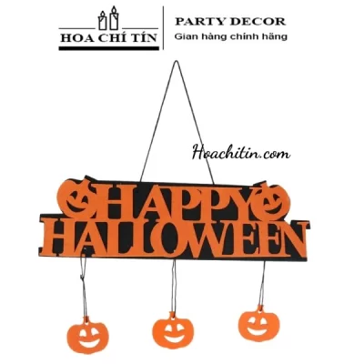 Bảng Treo Cửa Nỉ Happy Halloween