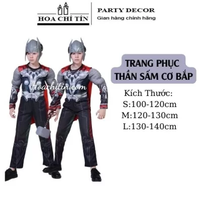Trang Phục Thor Thần Sấm Cơ Bắp