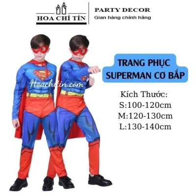 Trang Phục SuperMan Siêu Nhân Cơ Bắp