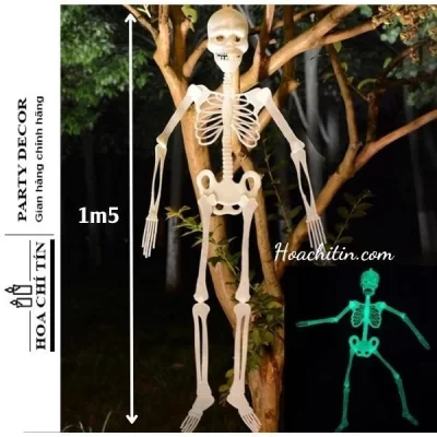 Bộ Xương Dạ Quang Phát Sáng Lớn 150cm