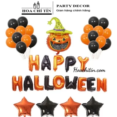 Sét Bong Bóng Trang Trí Halloween Mẫu 2