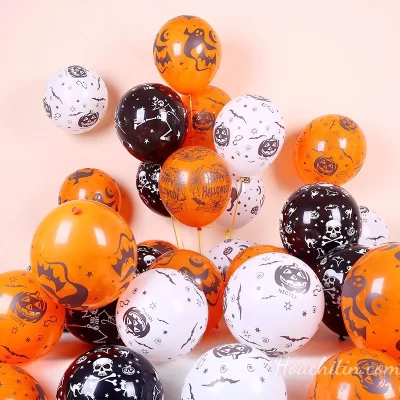 Bong Bóng In Hình Halloween (10 cái)