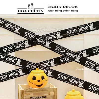 Dây Rào Cảnh Báo Halloween Đen Ma 6m