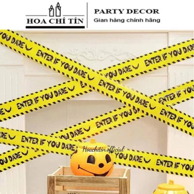 Dây Rào Cảnh Báo Halloween Vàng Enter 9m