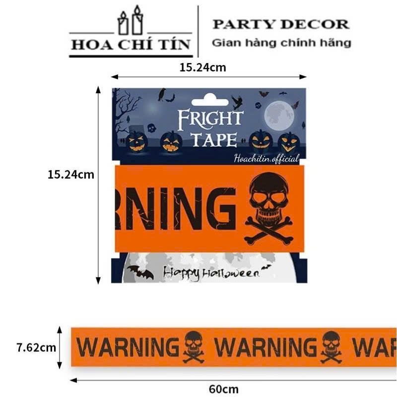 Dây Rào Cảnh Báo Halloween Cam Warning 6m - Hình 3