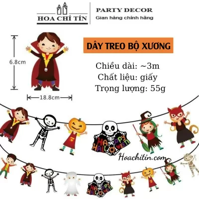Dây Treo Trang Trí Bộ Xương