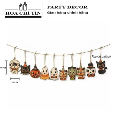 Dây Treo Gỗ Hình Halloween 10 hình