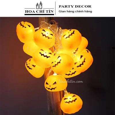 Dây Đèn Led Bí Ngô Halloween 3m (Điện)