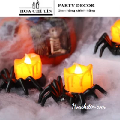 Đèn Led Nhện Halloween Để Bàn