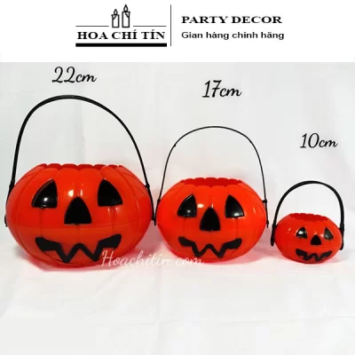 Giỏ Bí Trung Có Đèn Size 17cm
