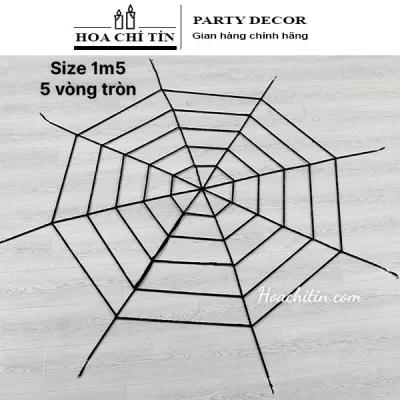 Mạng Nhện Nhung Đen Size 1m5