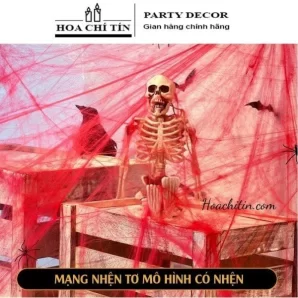 Tơ Nhện Trang Trí Tặng 2c Nhện - Màu Đỏ 20gr
