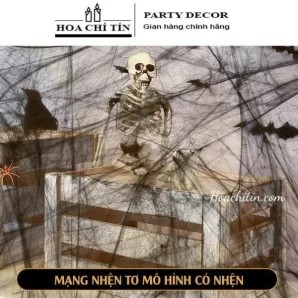 Tơ Nhện Trang Trí Tặng 2c Nhện - Màu Đen 20gr