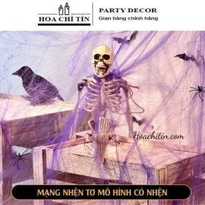 Tơ Nhện Trang Trí Tặng 2c Nhện - Màu Tím 20gr