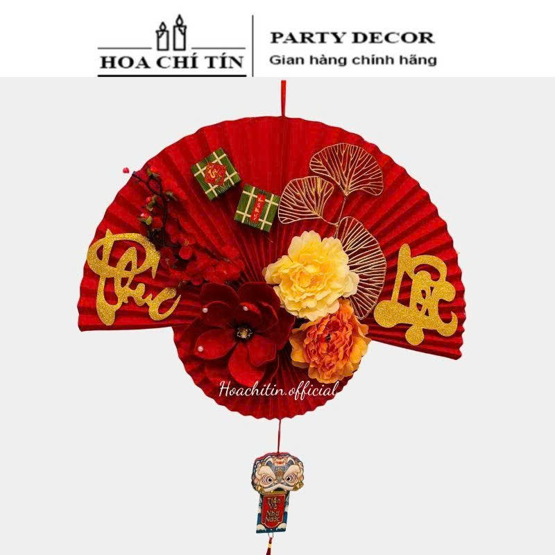 Quạt Đỏ Phúc Lộc Đỏ