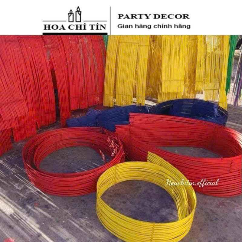 Phên Tre Đỏ Uốn Dẻo cuộn 10cm x 5m