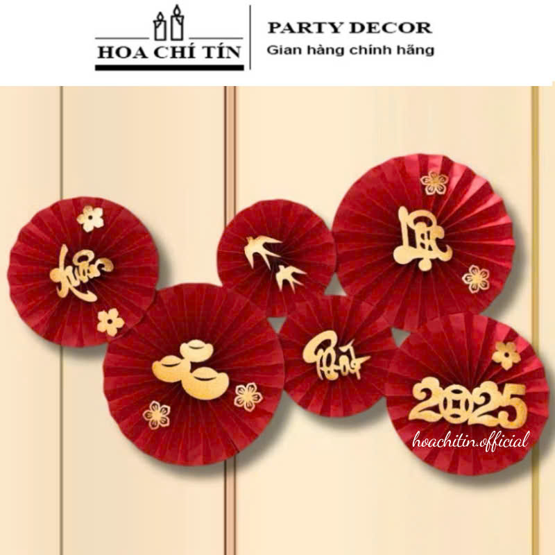 Set 6 Quạt Xuân Phát Lộc 2025 Set 6 Quạt Xuân Phát Lộc 2025