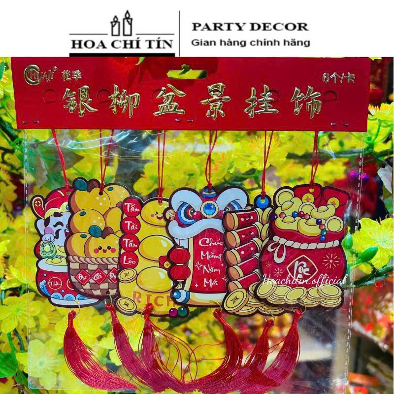 Set 6 Liễn Treo Giấy Túi Tiền