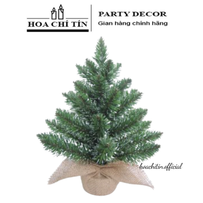 Cây Thông Noel Để Bàn Đế Bố 30cm