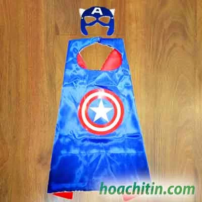 Áo Choàng Mặt Nạ Captain Đội Trưởng Size S