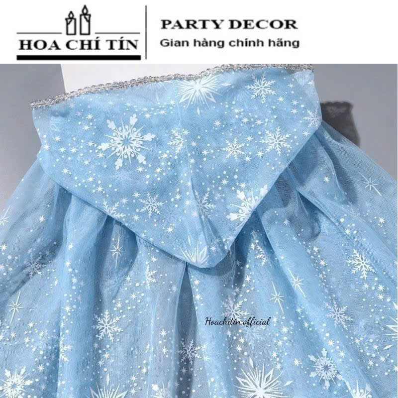 Áo Choàng Elsa kèm vương miên và đũa phép thuật - Hình 2