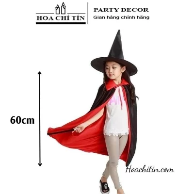 Áo Choàng Đỏ Đen Cổ Đứng Size 60cm