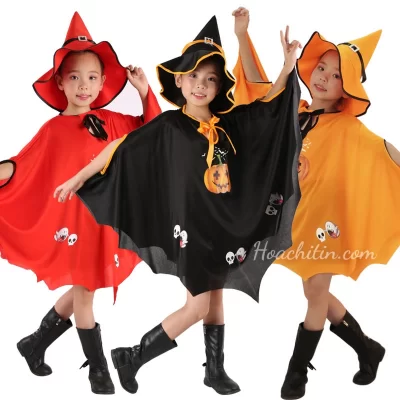 Set Đồ Hóa Trang Phù Thủy Dơi (váy và nón)