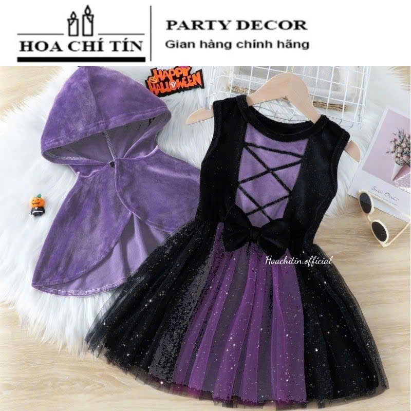 Váy Phù Thủy Đầm Tím Nhung