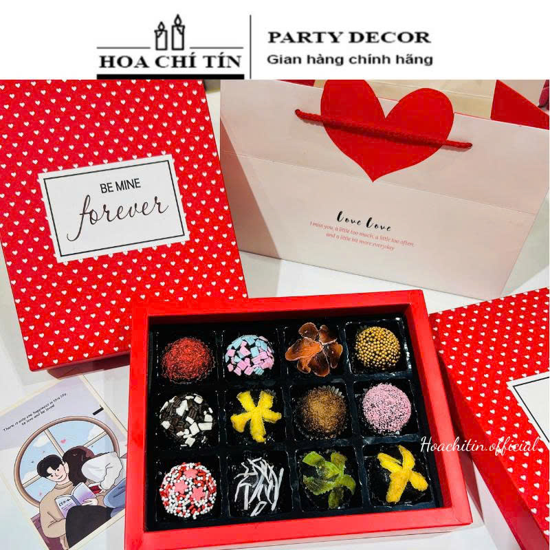 Socola Truffle Hộp Đỏ Forever 12 viên ( Mix ngẫu nhiên)